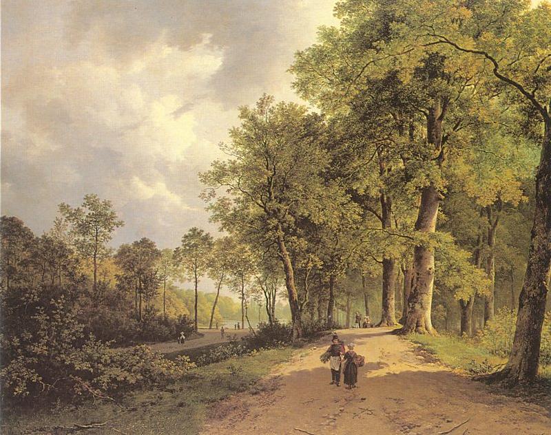 Barend Cornelis Koekkoek View of a Park